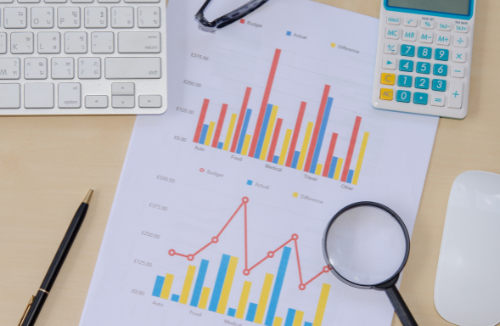 Page with graphs